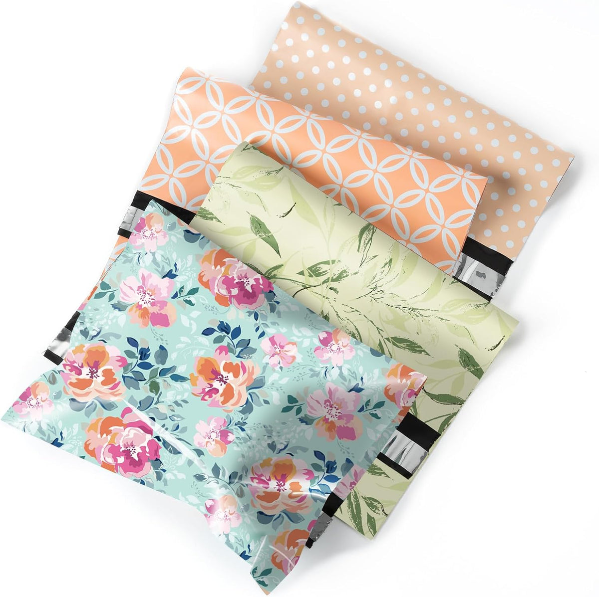 Poly Mailers Shipping Bags Pretty Thick Self Adhesive Mailing Envelopes, 10x13 inches, 40 Pack - Spring