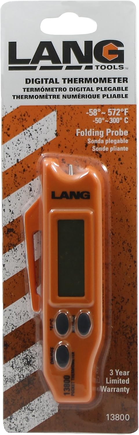 Lang Tools 13800 Digital Pocket Thermometer, Black