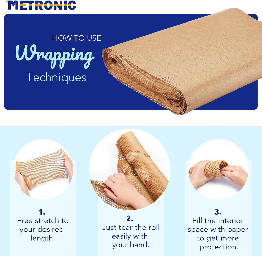 Honeycomb Packing Paper Sheets for moving 15" x 28" 100 Pcs