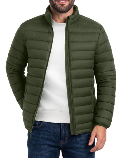 Mens Puffer Jacket Lightweight Winter Insulated Coat