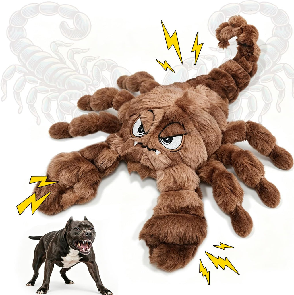 Squeaky Plush Dog Toy Interactive Chew Toys for Small Medium Dogs, Tough Crinkle Stuffed Animal Toys to Keep Them