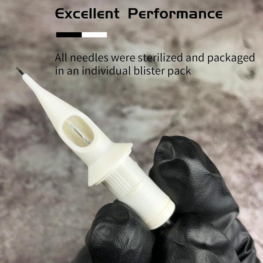 20Pcs Disposable 14RS 1214RS Tattoo Needle Cartridges Round Shader