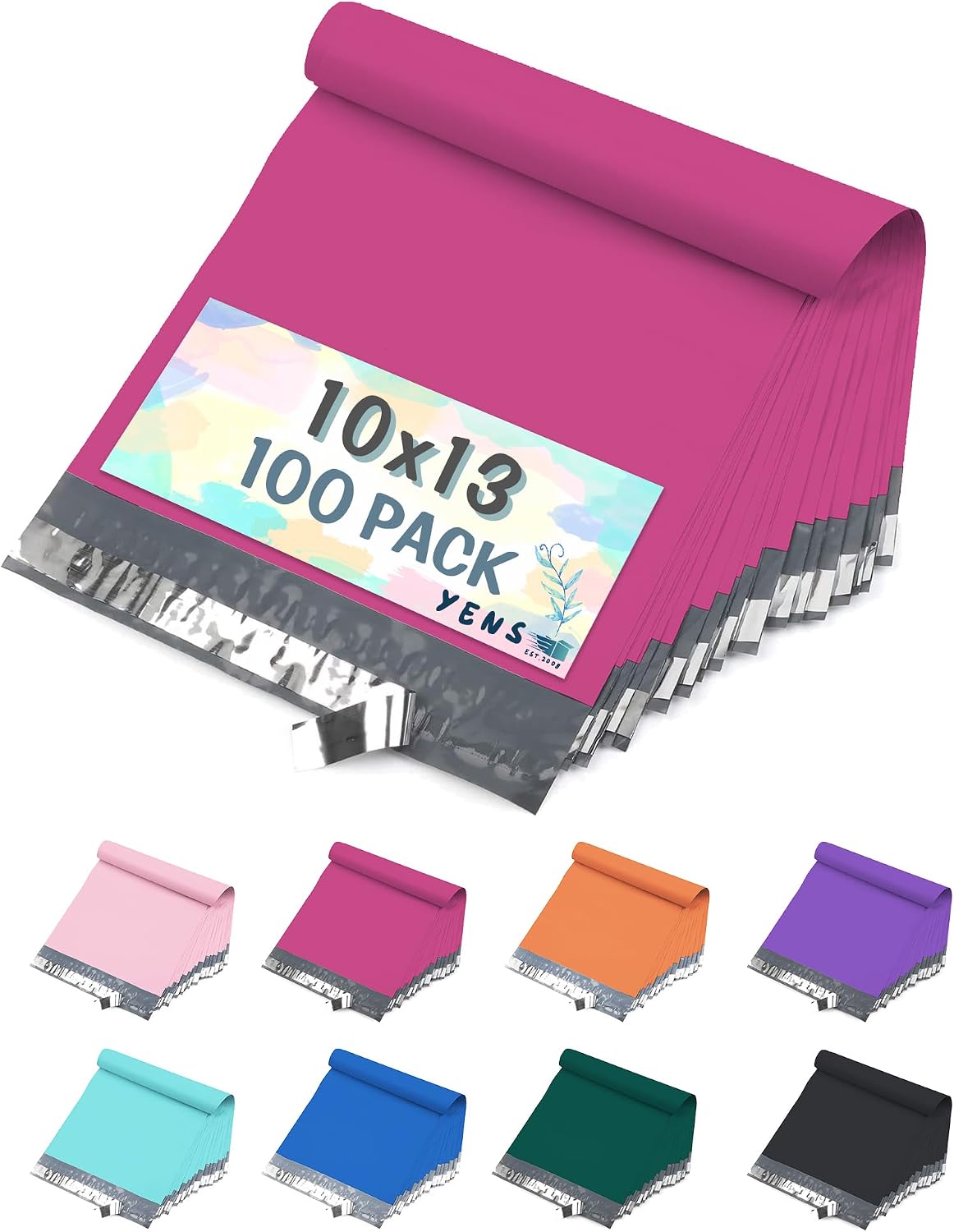 Poly Mailers 10x13 100 Pack Hot Pink Self-Seal Shipping Envelopes M4