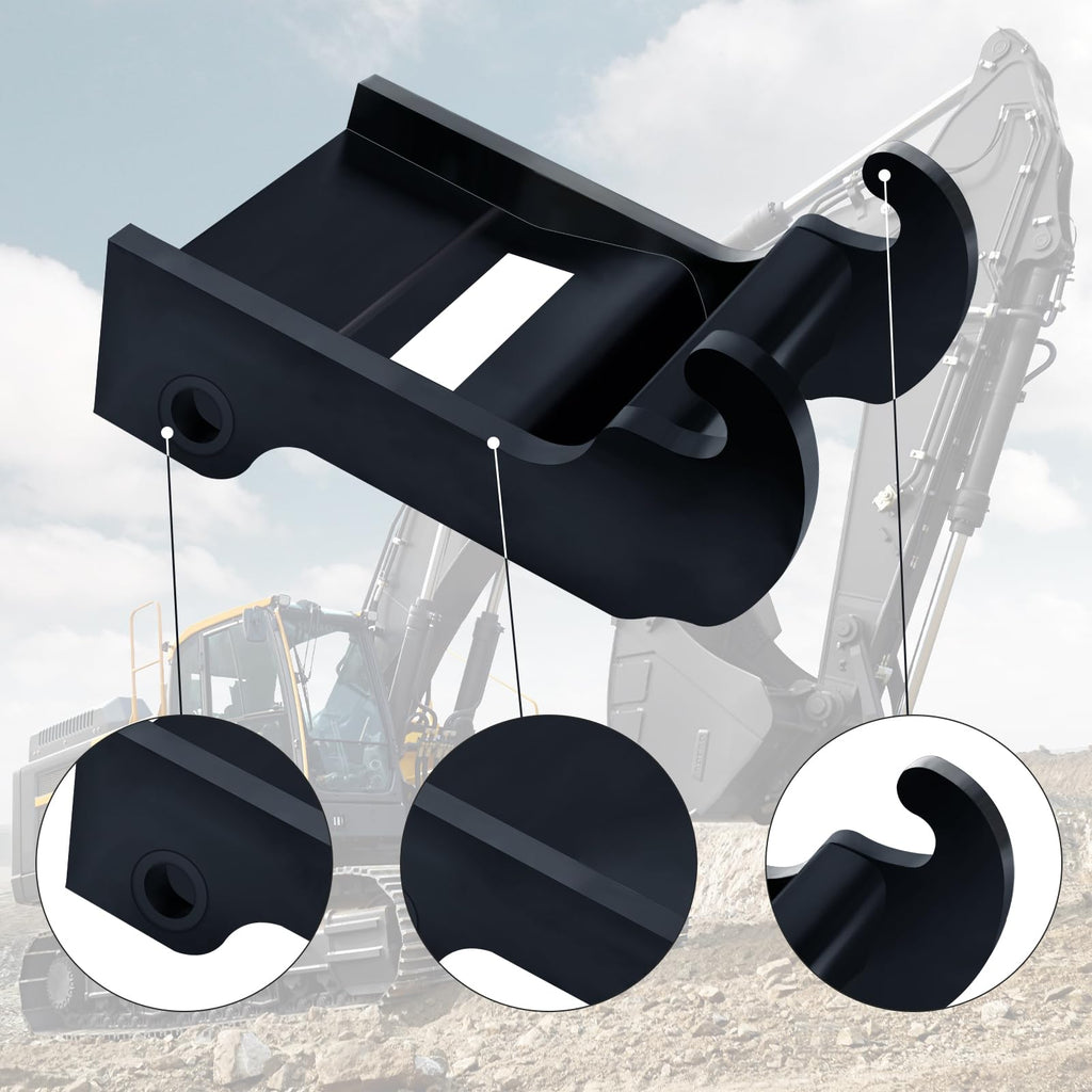 X-Change Coupler Bracket mini Excavator Bucket Mount attachments Quick Attach for Bobcat E Series Black-Coating Steel Attach Coupler