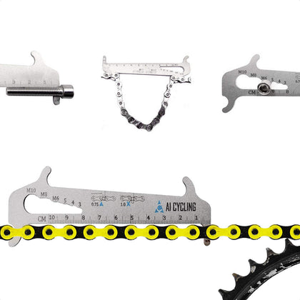 4 in 1 Bicycle Chain Checker Bike Chain Wear Indicator Tool