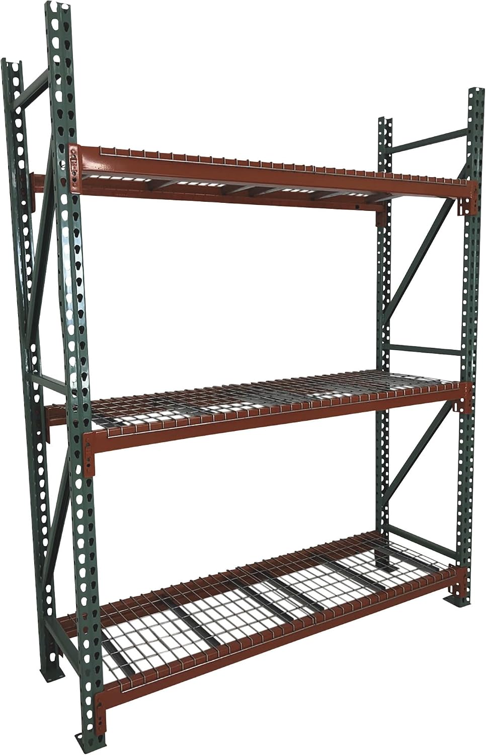 AK Industrial Teardrop Pallet Rack Frame - 42in.D x 168in.H, Model Number AK-UFI-120-42