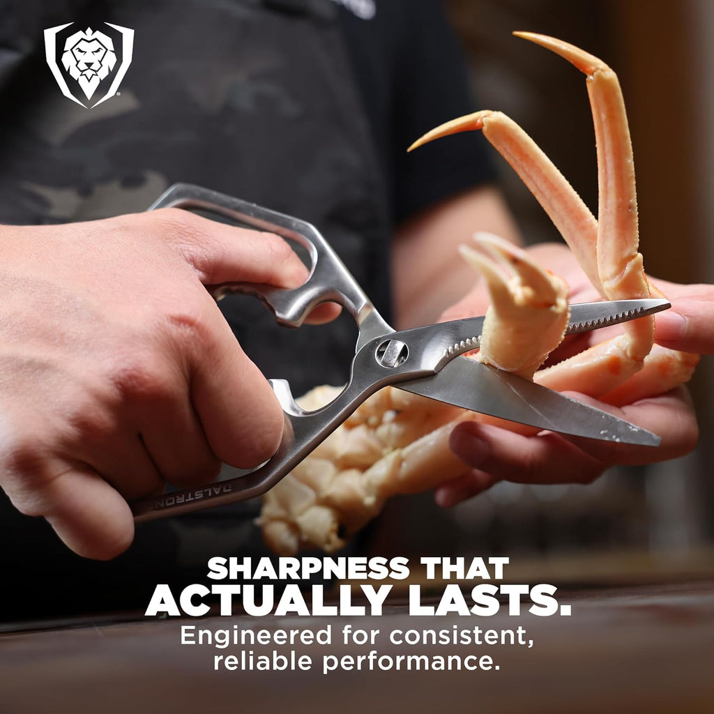 Kitchen Scissors — Japanese Stainless Steel Shears, Ambidextrous, Detachable for Cleaning — For Spatchcocking