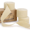 Nude Frayed Cotton Ribbon, 1 Inch, 15 Yards