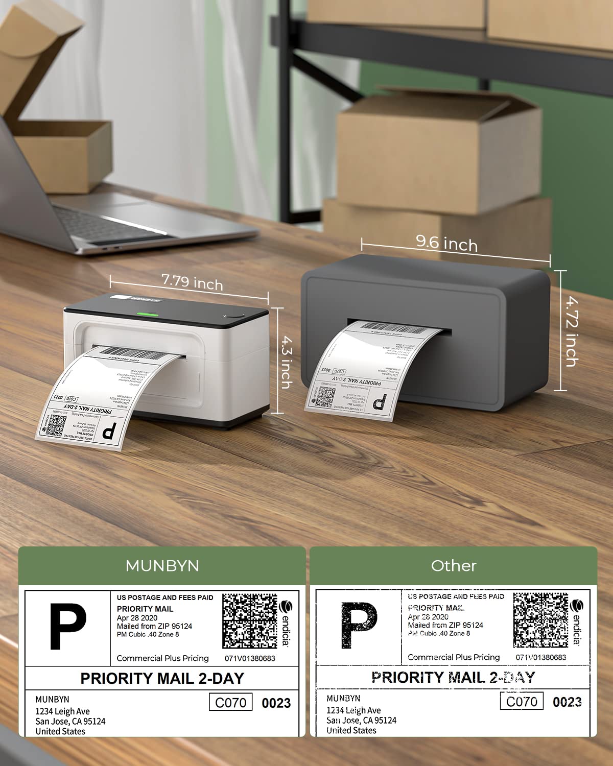RealWriter 941 Bluetooth USB 4x6 Shipping Thermal Label Printer