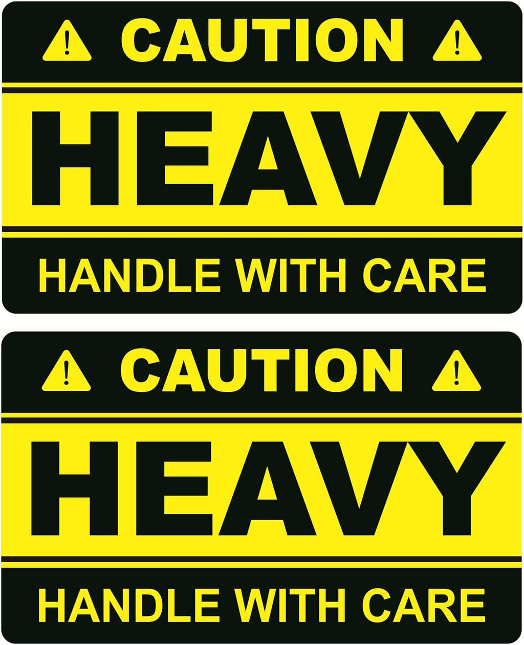 3x5inch 50pcs Large Caution Heavy Handle with Care Shipping Sticker