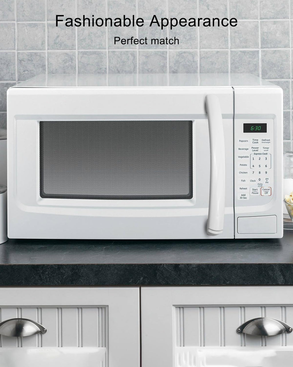 Microwave Door Handle Fit for GE JVM1540DM5WW Replace WB15X24436 WB15X24437