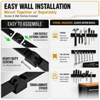 12" Magnetic Tool Holder, 4 Pack PVC-Coated Heavy Duty for Garage