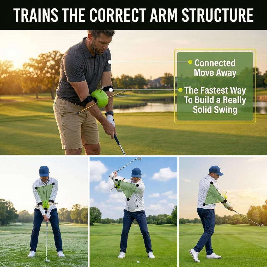 The Connector Golf Training Aid, Golf Swing Trainer, golf training aid ball | golf training ball, 2 Arm Bands to
