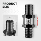 EVIL ENERGY 1/2" Fuel Check Valve One Way Inline Non Return, Black 12mm OD
