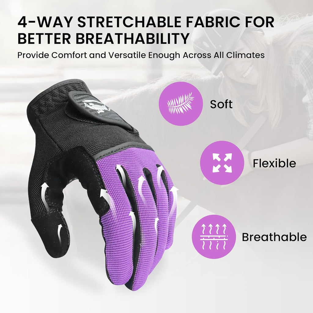 Horse Riding Gloves for Women with Extra Grip