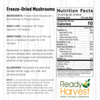 Freeze-Dried Mushroom for Emergency Food Supply | Camper Must-Haves Camping Essentials | Hurricane Preparedness