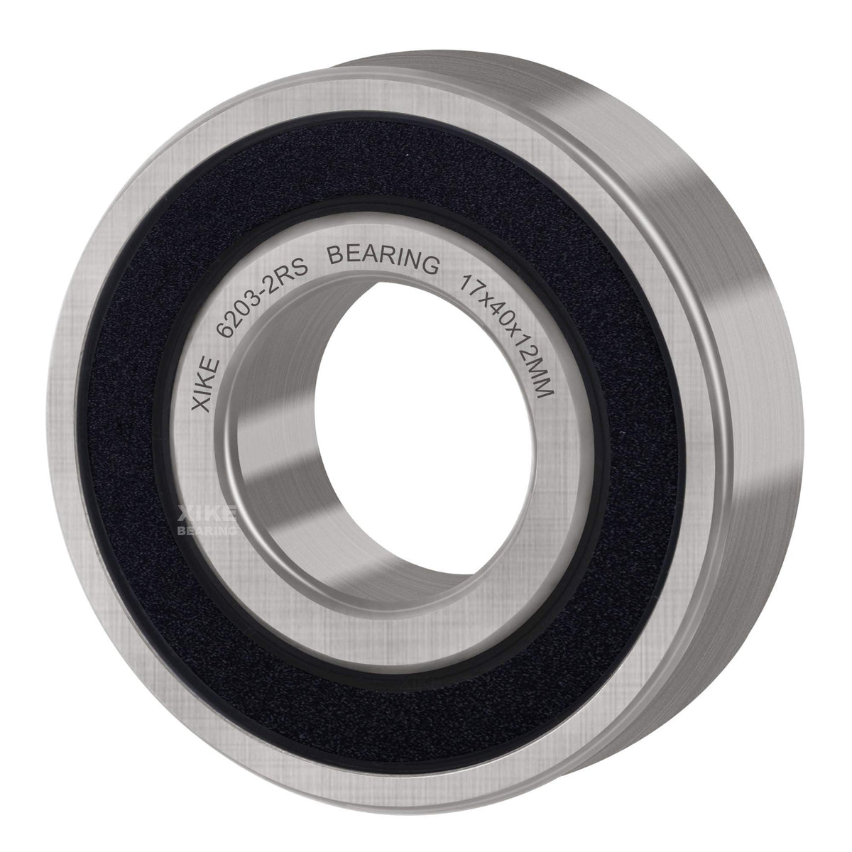 XiKe 6203-2RS Deep Groove Ball Bearing, 17mmx40mmx12mm (2-Pack)