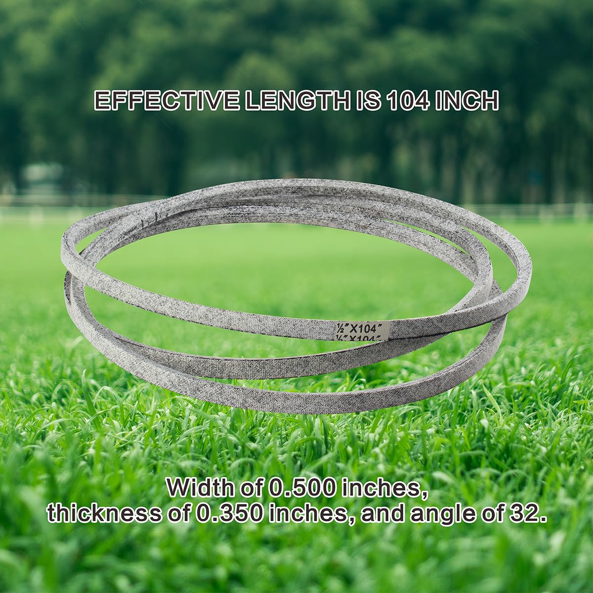 42 inch Lawn Mower Deck Belt Compatible with John Deere Lawn Mower, Replaces Part Number GX20072 GY20570,Deck Drive