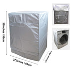 QLLY Washer/Dryer Cover for Front-loading Machine, W27"D33"H39", Silver