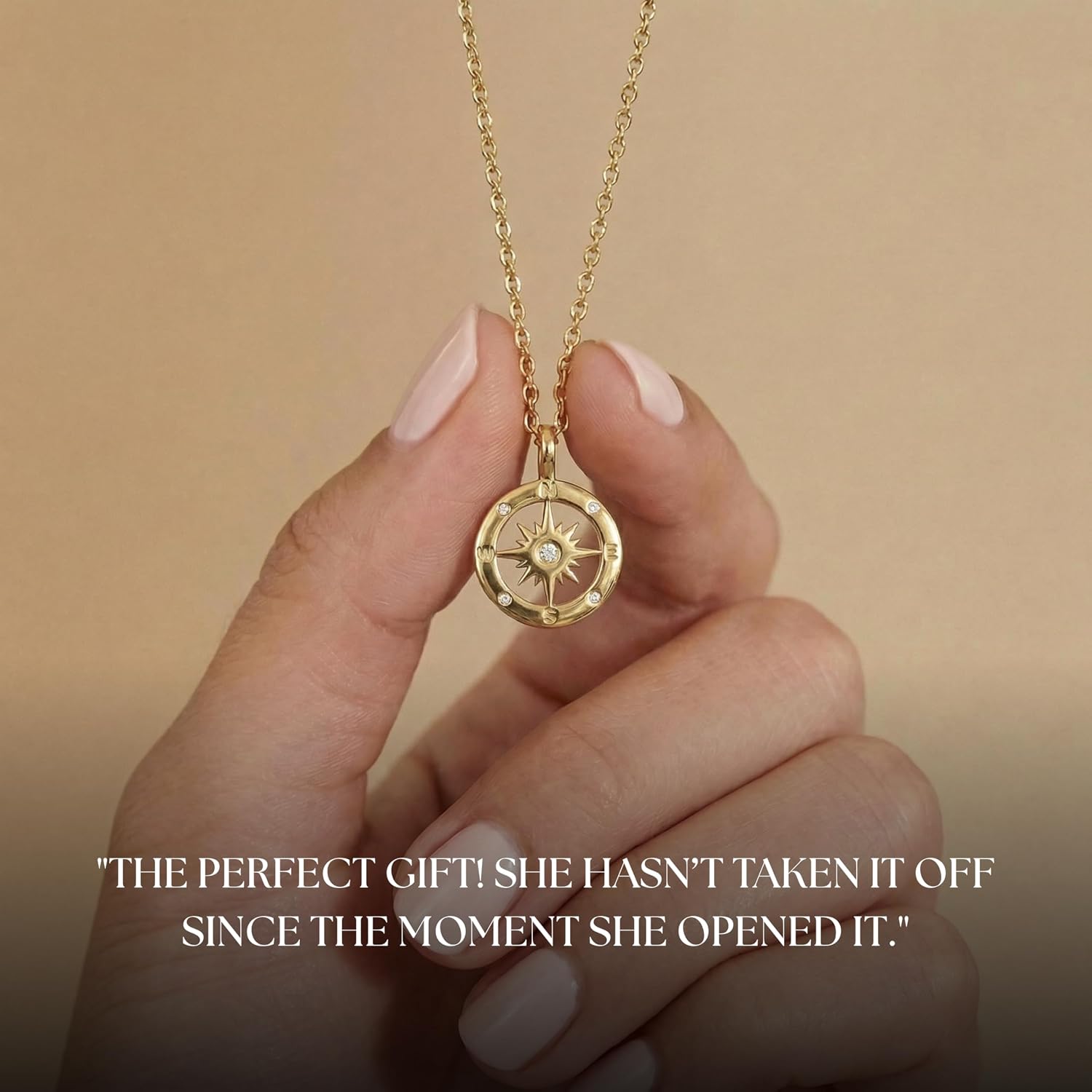 Dainty Necklace - Silver, Gold Plated 18" Choker for Women with Dainty Small Round Faux Diamond Necklace Pendant