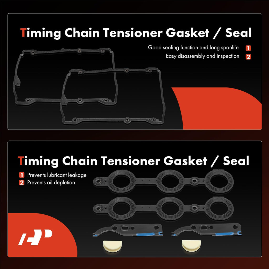A-Premium Engine Timing Chain Kit w/VVT Sprocket Compatible with Audi