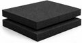 Polyethylene Foam Sheets 16 x 12 x 2 Inch, Closed Cell PE Foam, Tool Box & Case Insert, Black, 2 Pack