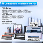 TN660 Toner DR630 Drum Compatible with Brother HL-L2300D HL-L2340DW, 3 Pack