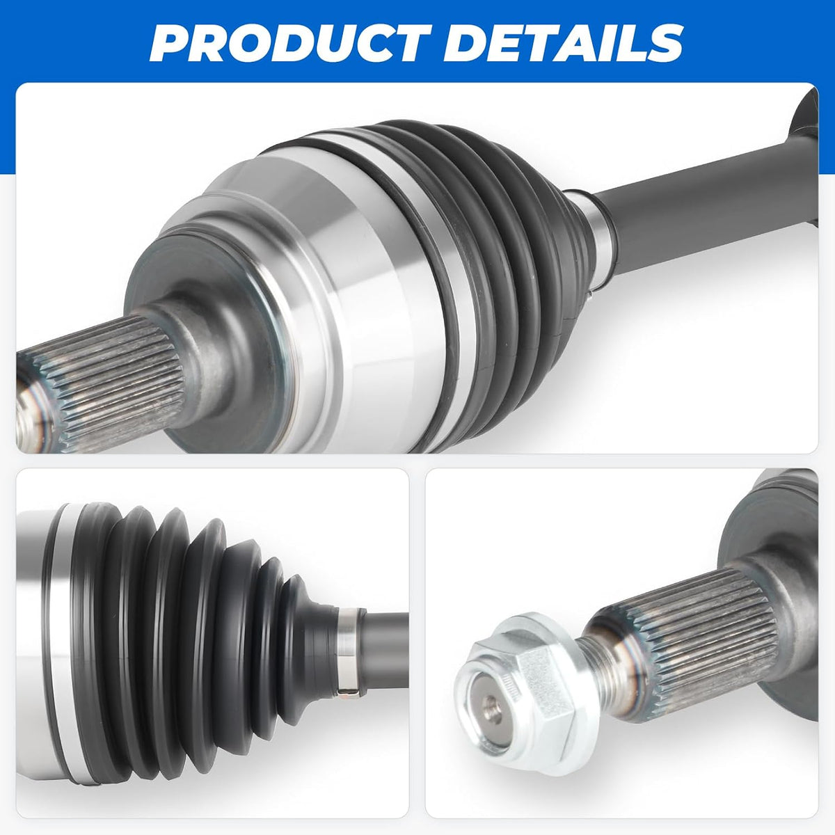 TadaMark New Front CV Axle Shaft Assembly, for 66-1009
