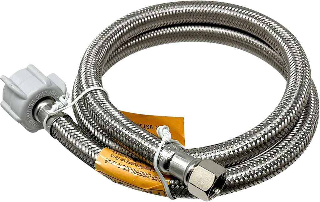 36-Inch (3Ft) x 3/8" Comp x 7/8" BC, Universal Flexible Toilet Connector, Braided Stainless Steel Water Supply Line
