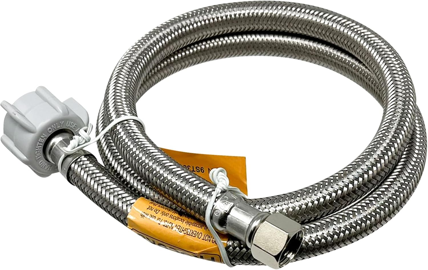 36-Inch (3Ft) x 3/8" Comp x 7/8" BC, Universal Flexible Toilet Connector, Braided Stainless Steel Water Supply Line