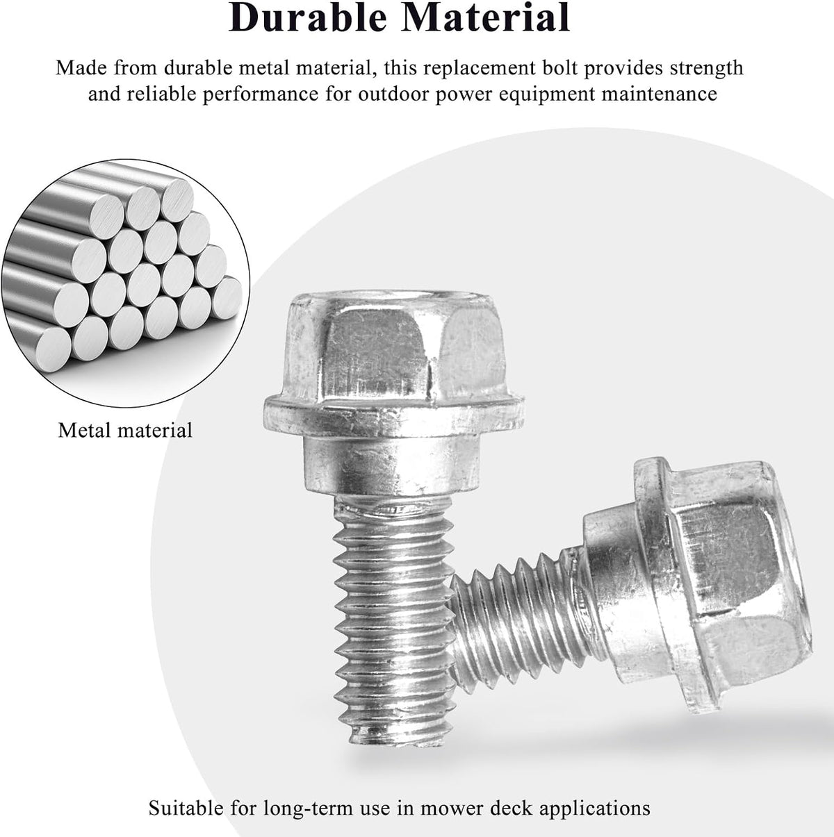 532139888 Shoulder Bolt Compatible with Husqvarna Lawn Mowers, 2-Pack