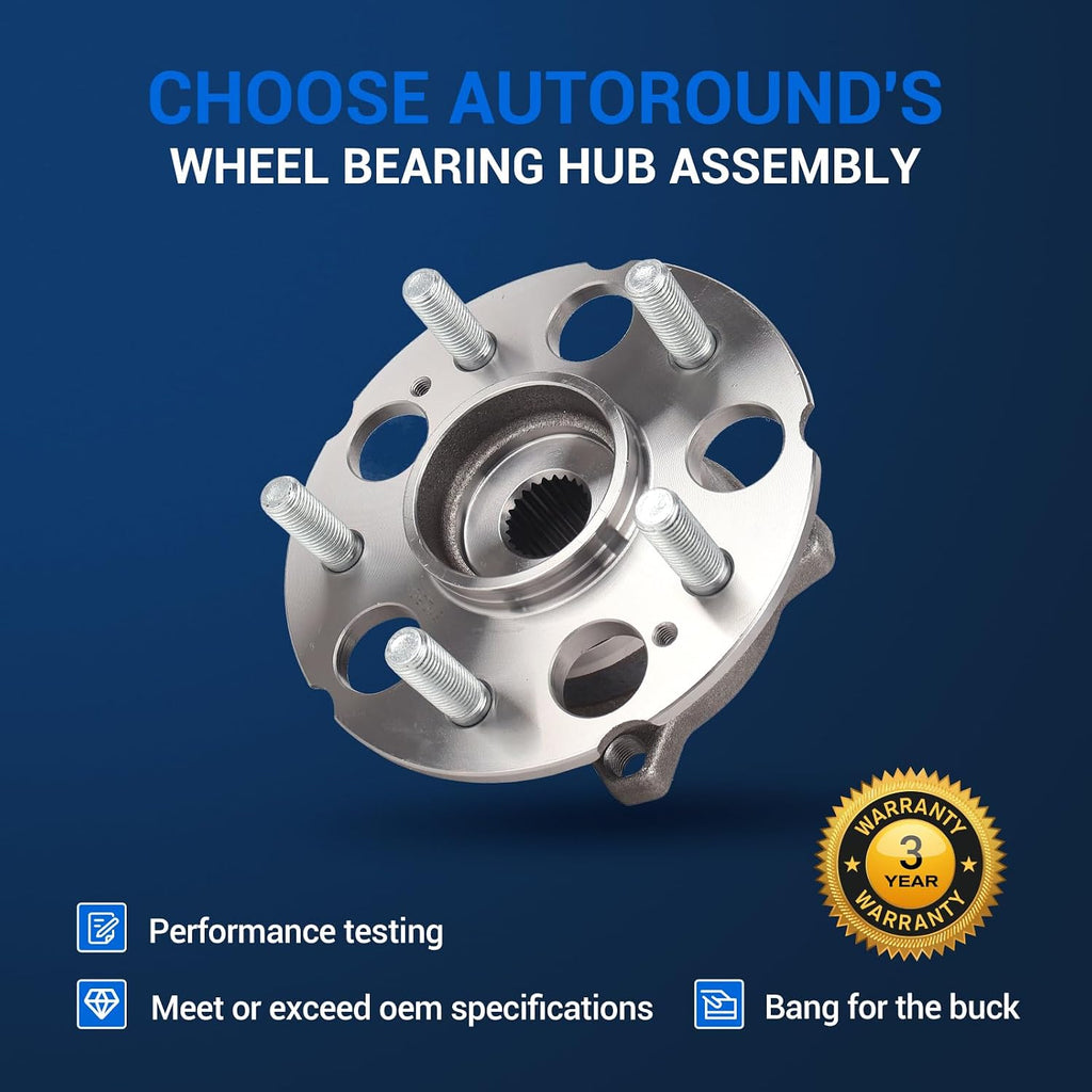 Autoround 512501 Rear Wheel Hub Assembly Fits 2013-2015 Acura RDX