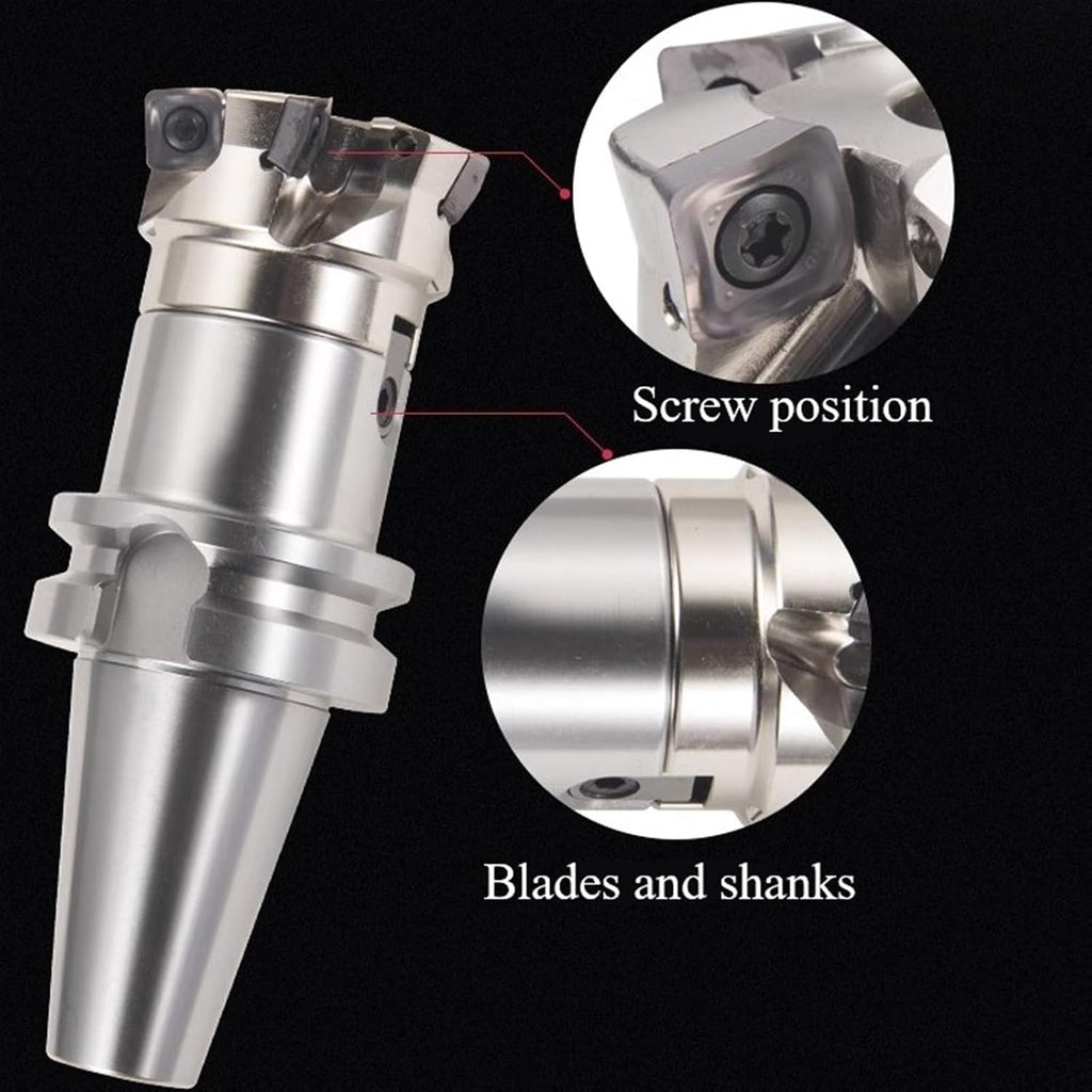 Indexable Face Mill 0.87"x 2" Main Offset 75° 4 Flutes Face Mill Milling Cutter