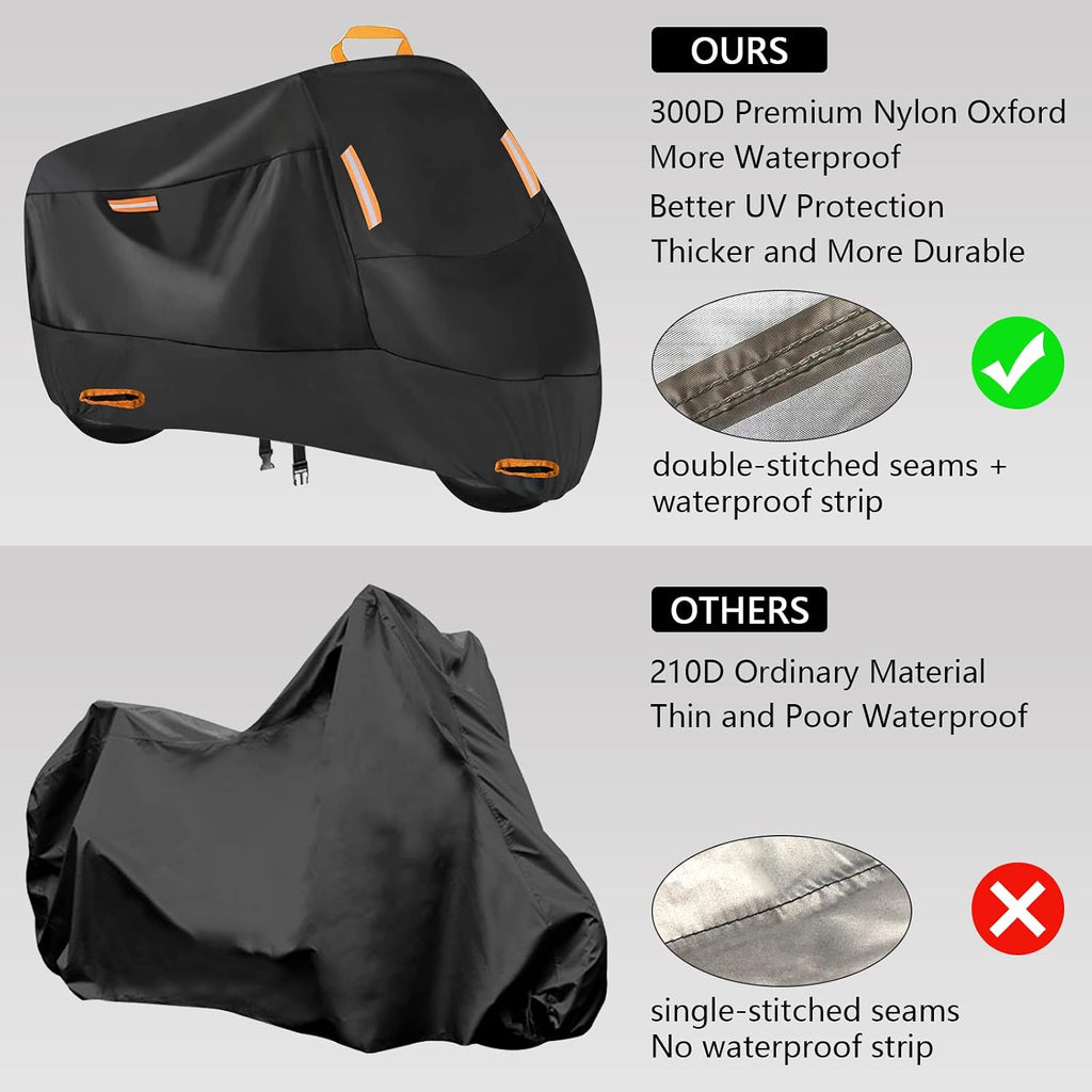 Motorcycle Cover Waterproof Outdoor Heavy Duty, 86" for Dirt Bike