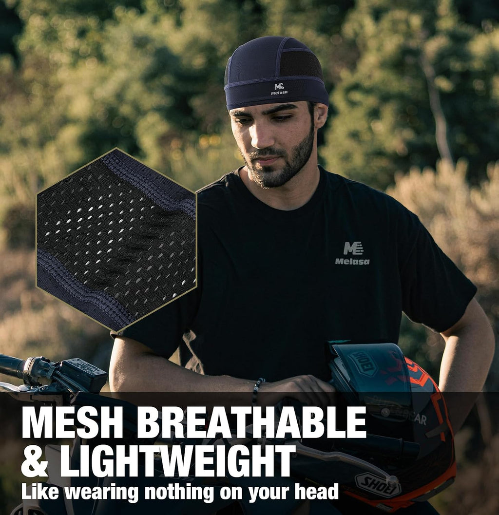 Cooling Skull Cap Breathable Sweat-Wicking Under Helmet | Lightweight, Quick-Dry, Snug Fit, No Slipping for Men Women