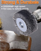 Rocaris 4 Pack 2 in Wire Wheel Brush Wire Wheel Brush for Drill Attachment