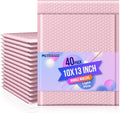 Bubble Mailers 10x13" Padded Envelopes Light Pink 40 Pack
