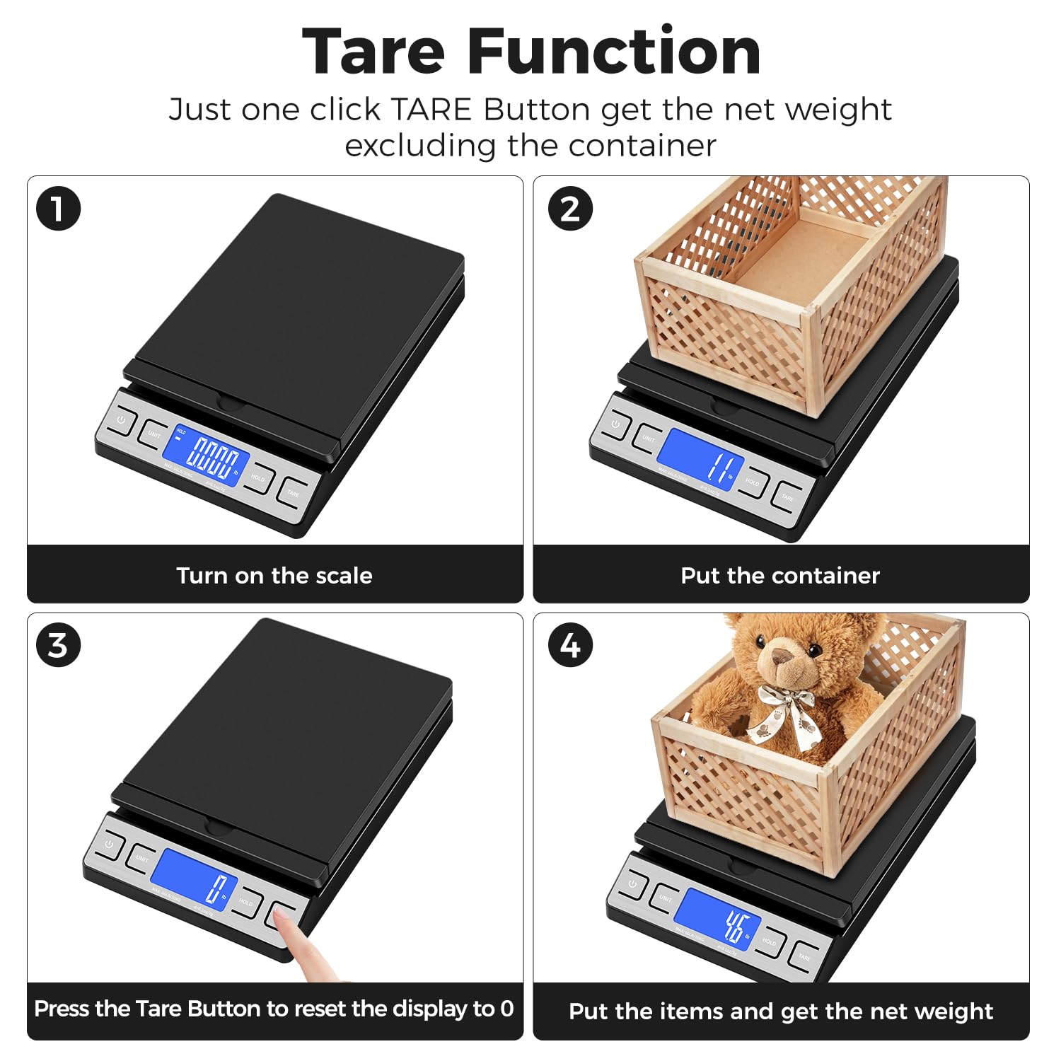 Shipping Scale,High Accuracy 0.1oz,Digital Postal Scale,Mail Scale Featuring Envelope Flip