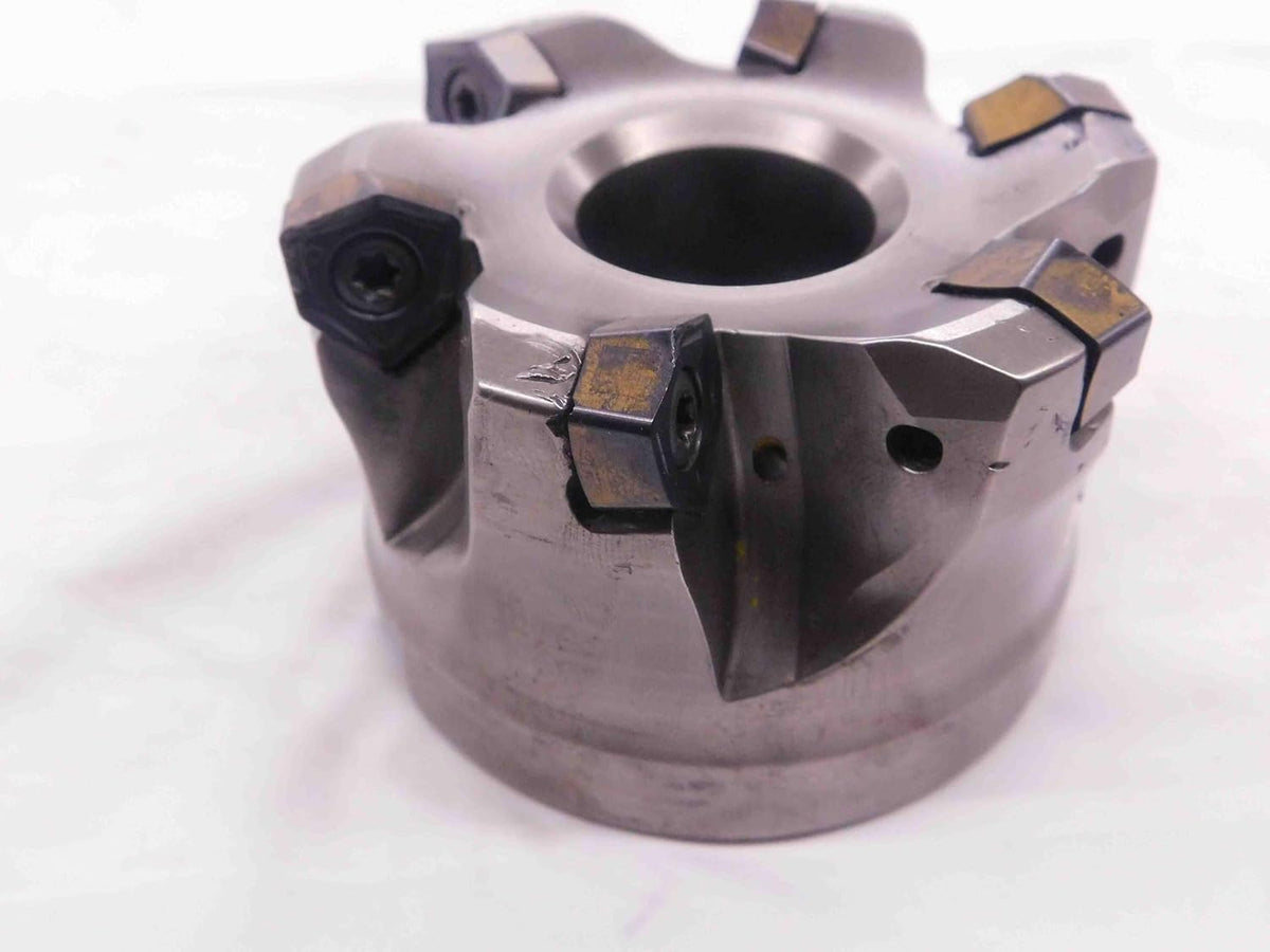 ISCAR 3" O.D. COOLANT Thru FACE Mill 1 1/4 Pilot 1/2 Key Holds 6 Inserts 3.0 - NS3396BL5