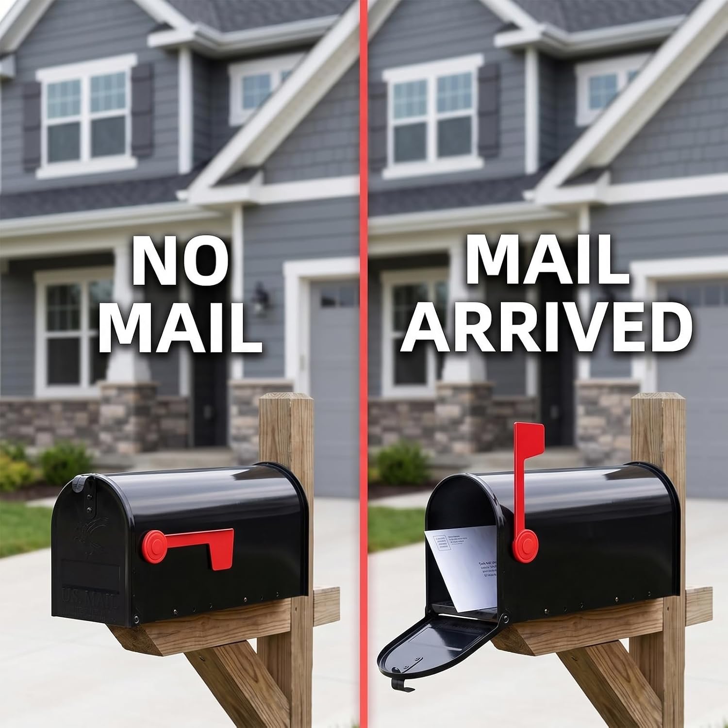 Mailbox Flag Replacement Easy to Install Flag for Mailbox Universal External Deliverymailbox Flag Replacement