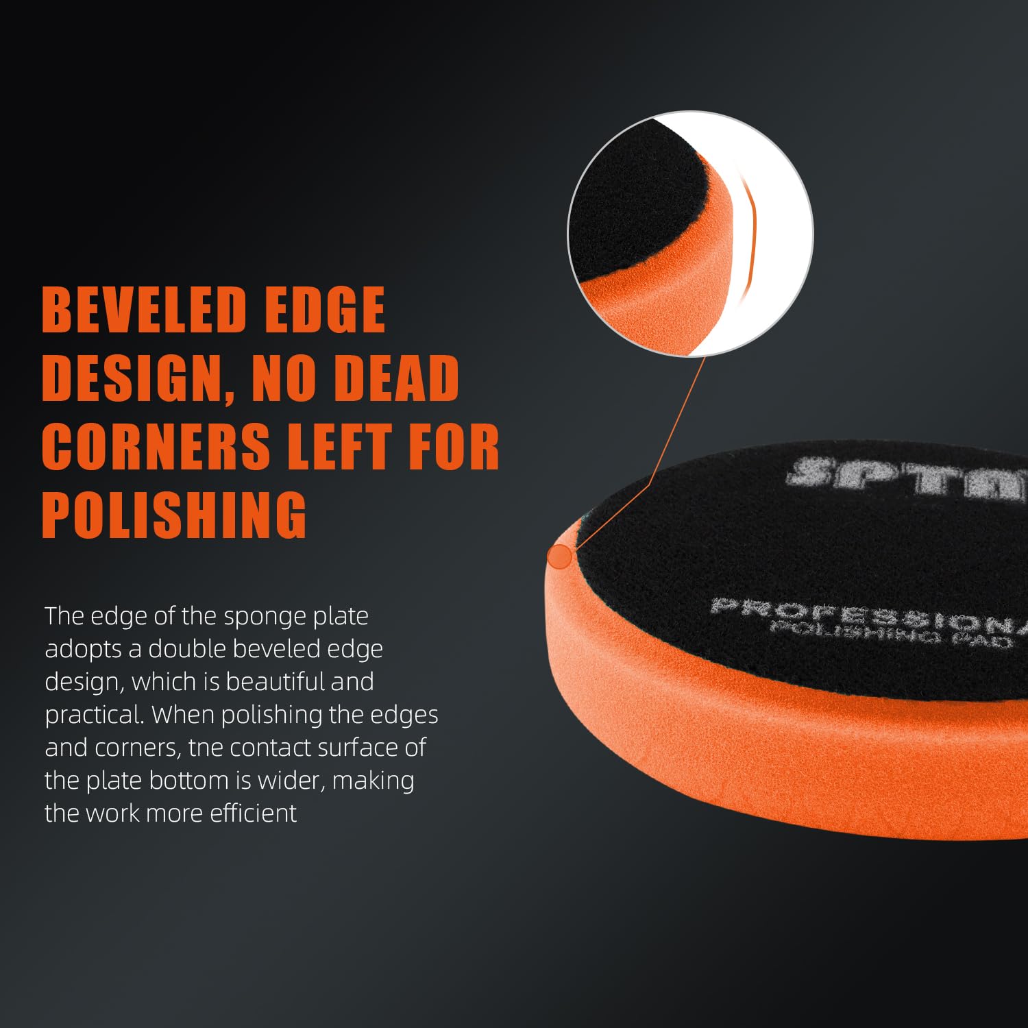 Buffing Polishing Pads, SPTA 5Pcs 5.5 Inch Face for 5 Inch 125mm Backing Plate Mix Cutting Force Buffing Pads Cutting