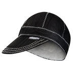 Reversible 8-Panel Welding Cap, Black, Size 7-1/4