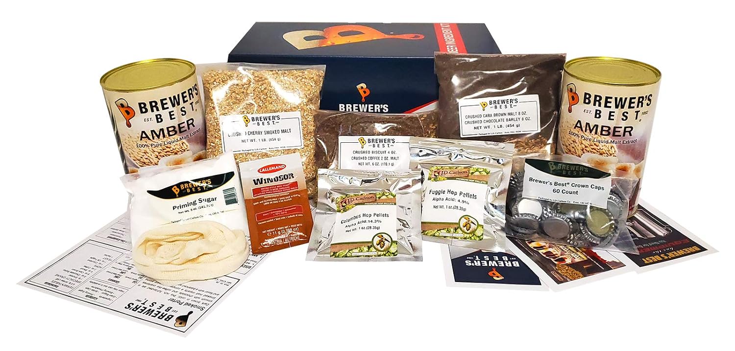 1033 - Home Brew Beer Ingredient Kit (5 gallon), (Smoked Porter) Brown