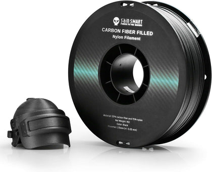 1.75mm Black ePA-CF Carbon Fiber Filled Nylon Filament 1KG (2.2lbs) Spool for 3D Printer