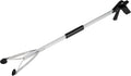 Grabber Reacher Suction Cup Grip Tool- Long 32 Inch Foldable Strong Heavy Duty Aluminum Pick Up Stick - Lightweight