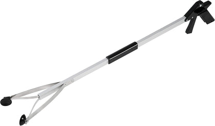 Grabber Reacher Suction Cup Grip Tool- Long 32 Inch Foldable Strong Heavy Duty Aluminum Pick Up Stick - Lightweight