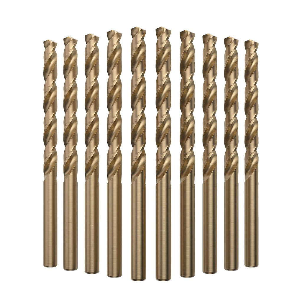 LU&MN M35 Jobber Drill Bits, 1/4", 10 Pcs