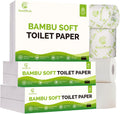 Unbleached Bamboo Toilet Paper, 12 Mega Rolls, 3-Ply Septic-Safe