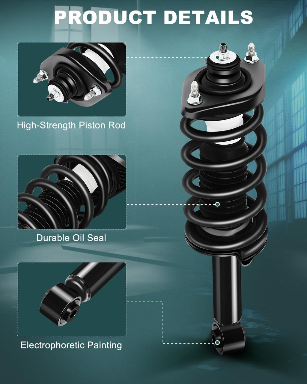 AUTOMUTO Rear Complete Struts Coil Spring Assembly for Honda CR-V 2012-2016