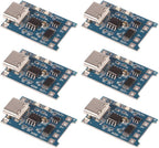 6PCS TP4056 Type-C USB Charging Module 5V 1A 18650 Lithium Battery Charging Board Power Charger Board with Protection
